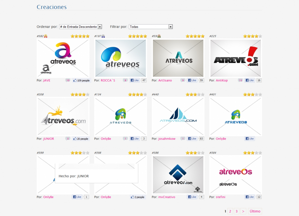 Atreveos.com - Propuestas Concurso de Diseño de Logotipo