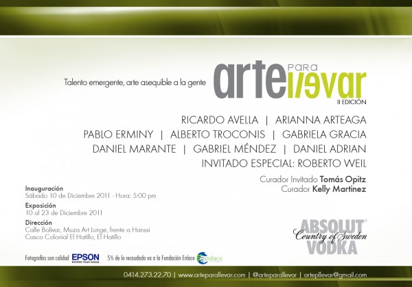 Exposición Arte para Llevar 2da Edición, Muza Art Lounge, El Hatillo