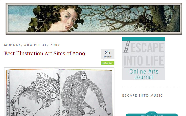 Best Illustration Art Sites of 2009