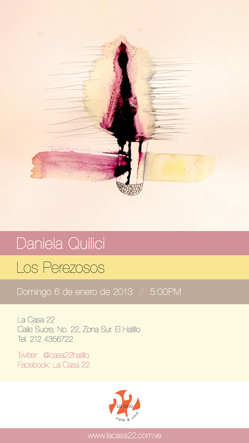 Daniela Quilici - Exposición Los Perezosos