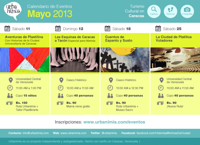 Urbanimia - Calendario Eventos Mayo 2013