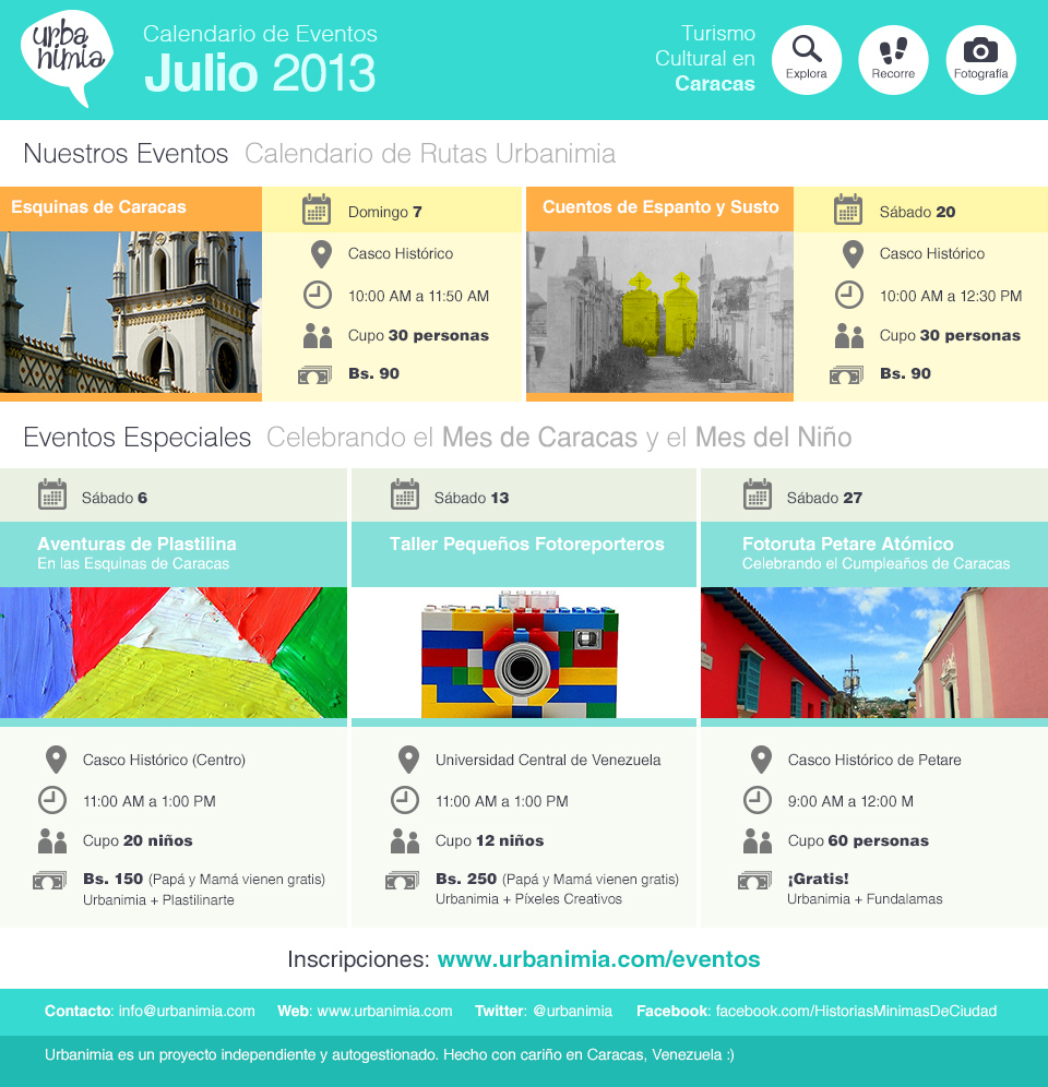 Urbanimia - Calendario Eventos Julio 2013