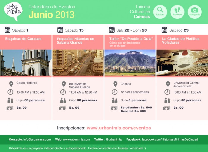 Urbanimia - Calendario Eventos Junio 2013