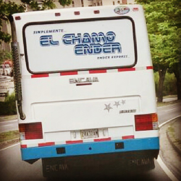 Camionetica "El Chamo Ender" (Caracas). Foto @ender03