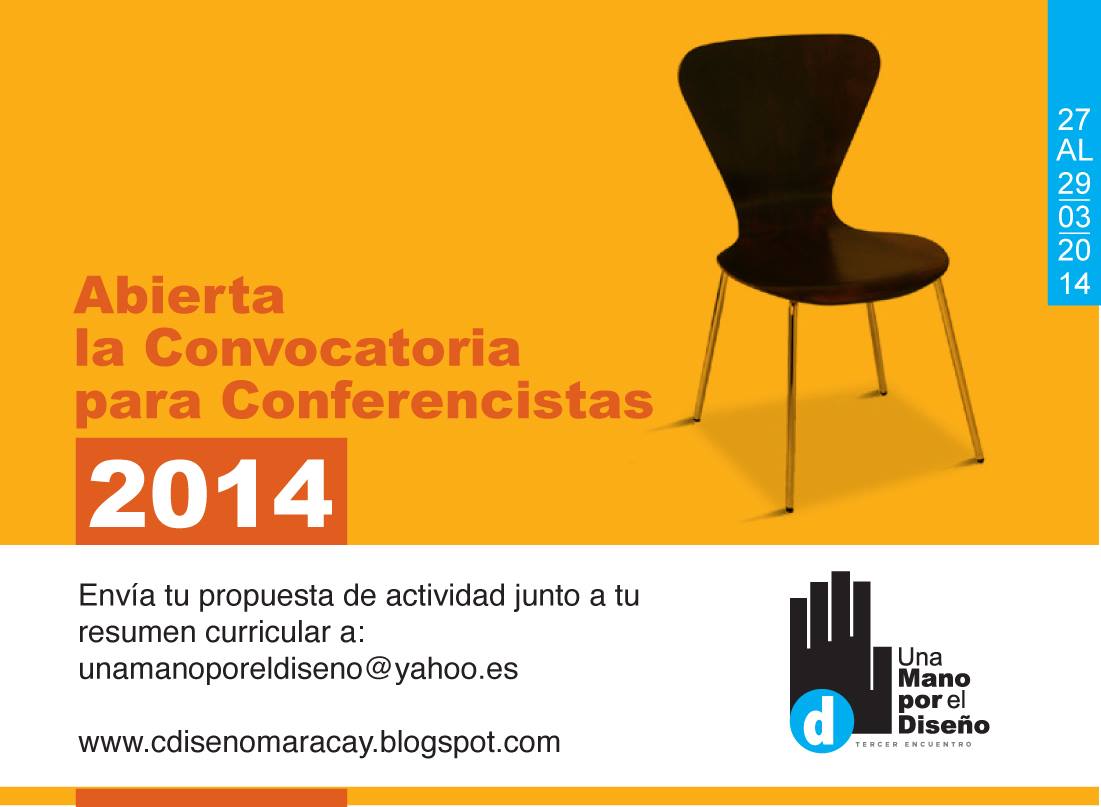 Convocatoria para Conferencistas: Una Mano por el Diseño 2014