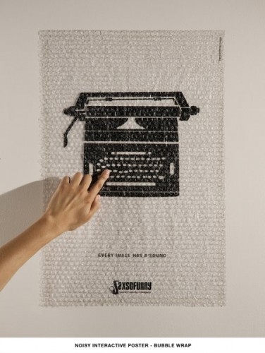 Saxsofunny - Poster Interactivo: Máquina de Escribir