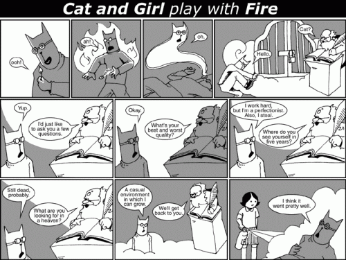Webcomic - Cat and Girl