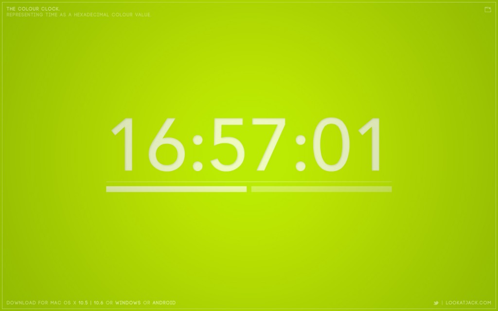 Reloj de Color Hexadecimal: Salvapantallas para Mac y Windows, Fondo de pantalla dinámico para Android.