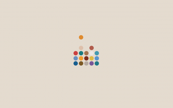 Simple Desktops - Fondo de pantalla minimalista: Puntos de Colores