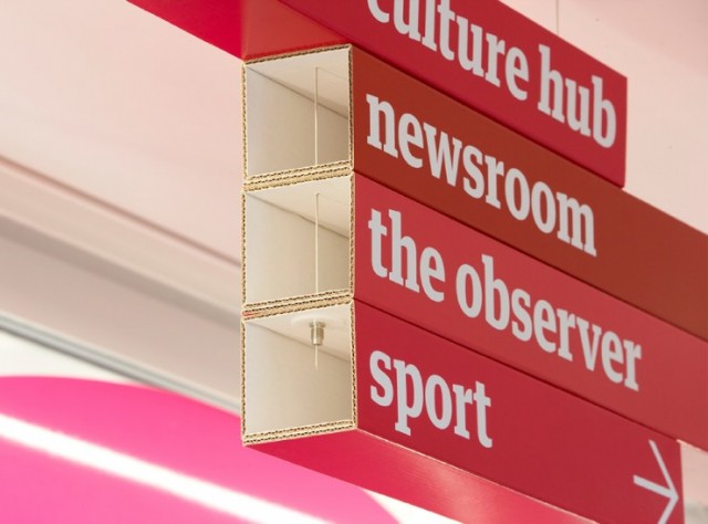 Cartlidge Levene - Sistema de Señalización para Guardian News & Media, Londres