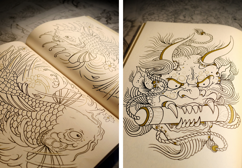 Libro de Tatuajes para Colorear, ilustrado por MEGAMUNDEN