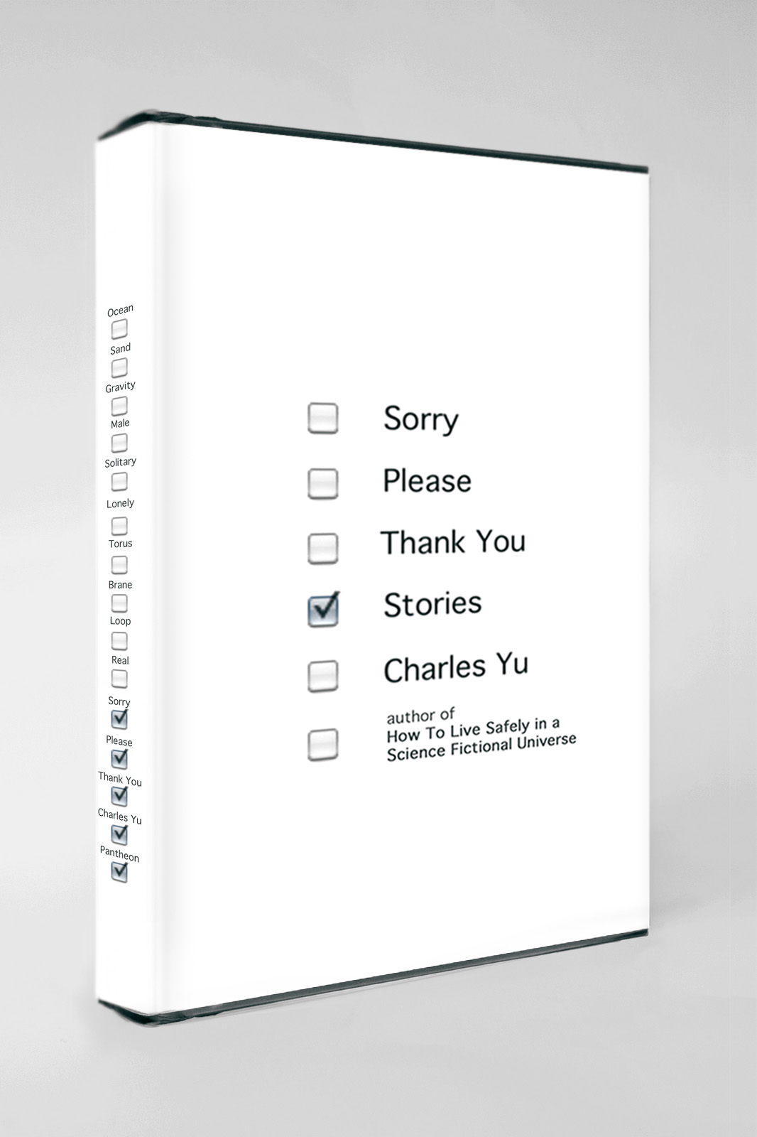 "Stories" Charles Yu (diseño de cubierta por Peter Mendelsund)