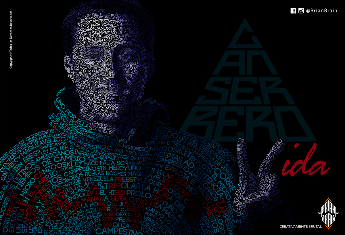 Canserbero Art Typography 2 - Camionetica