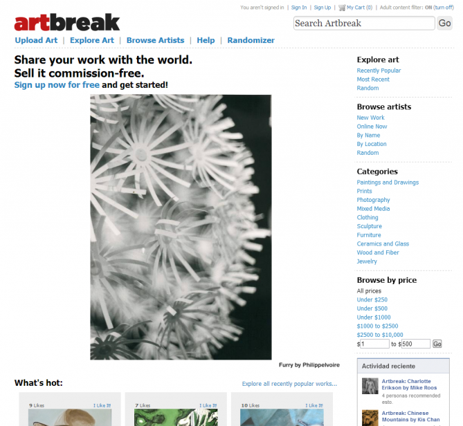 Artbreak - Vende y compra arte en línea
