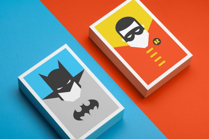Re-Vision postales por Forma Estudio de Diseño - Batman y Robin